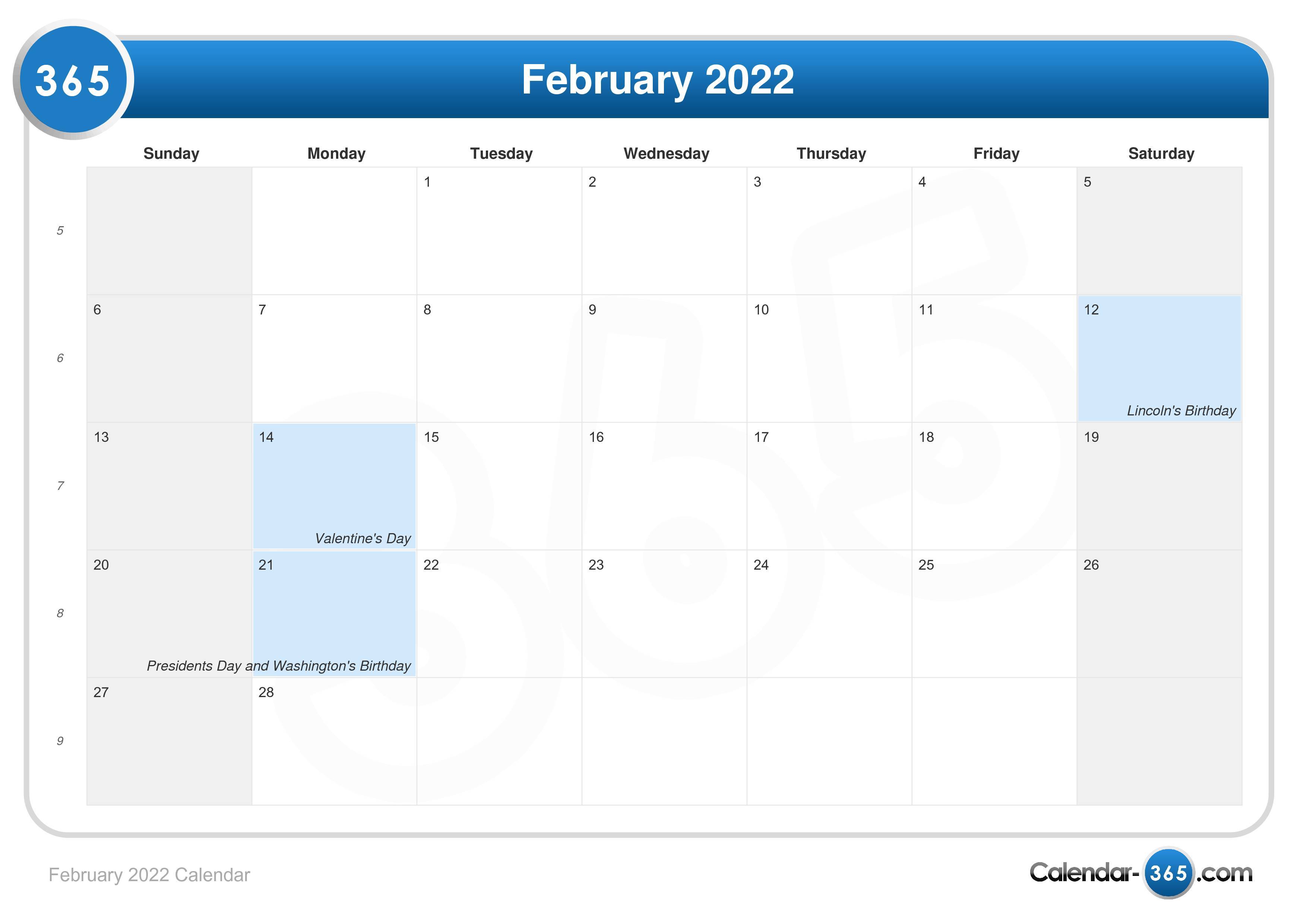 February, 2022
